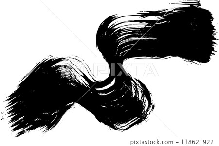 Dry Brush Grunge Wave Stroke Texture 118621922