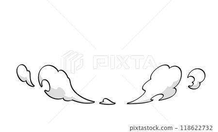 Landing smoke effect illustration material_border_16:9 118622732