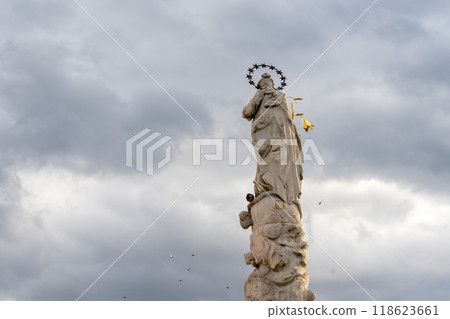 Statue of Saint Mary and Saint John Nepomuk 118623661