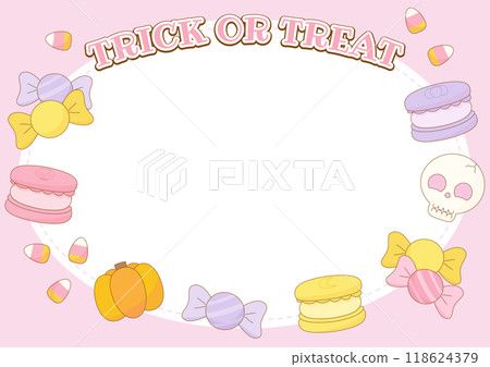 pink trick or treat candy frame 2 pink trick or treat candy frame 2 118624379