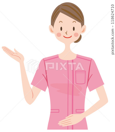 Nurse illustration beauty esthetician receptionist 118624710