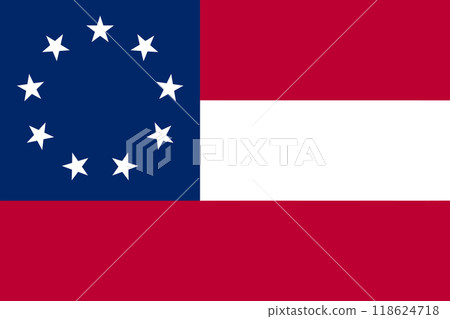 Flag of the Confederate States of America, (May 21, 1861 - July 2, 1861) 118624718