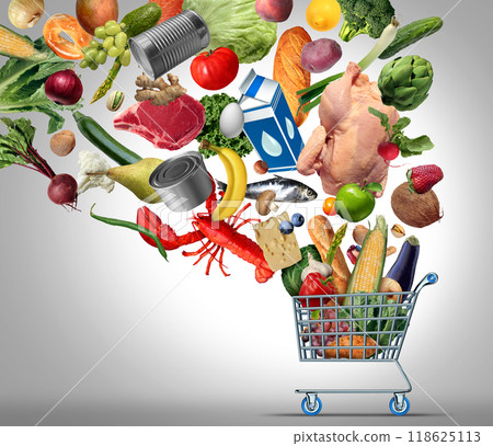 Shopping for Groceries 118625113