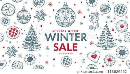 christmas, present, vector 118626262