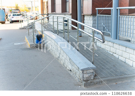 wheelchair disabled ramp outdoor disability access entrance architecture building concrete care slope wheelchair disabled ramp outdoor disability access entrance architecture building concrete care slope 118626638