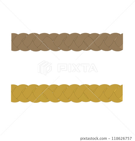 Vector Braid icon clipart avatar. Braided curve hair. Cartoon art illustration isolated on white background. Long female fashion plait Vector Braid icon clipart avatar. Braided curve hair. Cartoon art illustration isolated on white background. Long female fashion plait 118626757