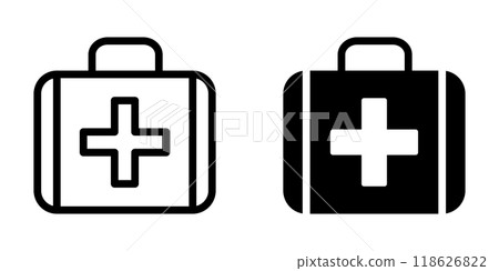 Illustration Vector graphic of aid first box icon template Illustration Vector graphic of aid first box icon template 118626822