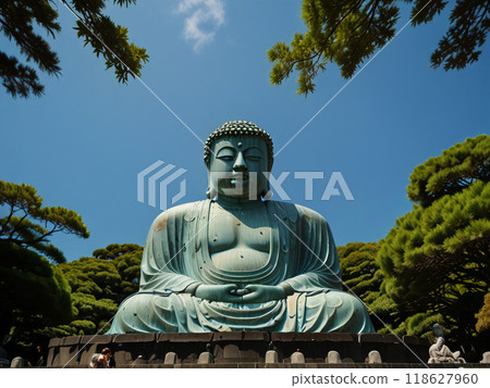 夏天的藍天和大佛 118627960