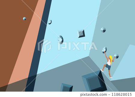 Women's sport climbing Women's sport climbing 118628015