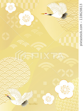 Japanese style pattern Japanese style background illustration 118628613