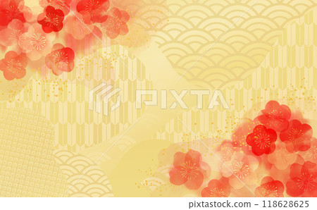 Japanese style pattern Japanese style background illustration Japanese style pattern Japanese style background illustration 118628625