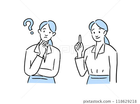 Business woman with solved doubts 118629218
