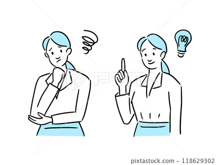 Businesswoman who solved the problem 118629302