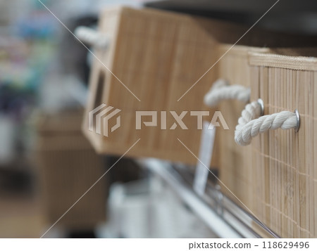 A store selling inexpensive storage baskets A store selling inexpensive storage baskets 118629496