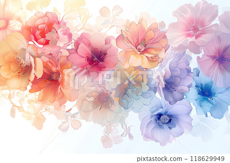 Beautiful watercolor bouquet 118629949