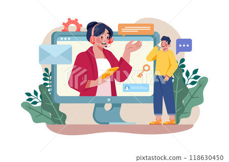 Customer service Illustration Customer service Illustration 118630450