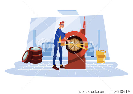 Tire Balancing Tire Balancing 118630619