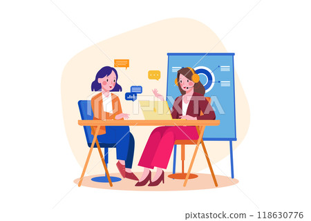 Business Activities Illustration concept. Flat illustration isolated on white background Business Activities Illustration concept. Flat illustration isolated on white background 118630776