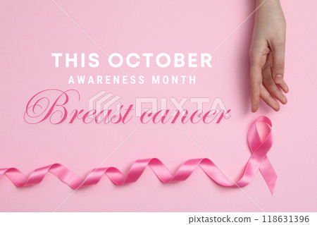 A beautiful thematic card for breast cancer month A beautiful thematic card for breast cancer month 118631396
