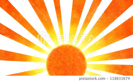Asahi: First sunrise of the year New Year's card material Asahi: First sunrise of the year New Year's card material 118631674