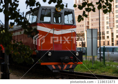 Diesel locomotive, narrow-gauge children's railway to Minsk Diesel locomotive, narrow-gauge children's railway to Minsk 118631873