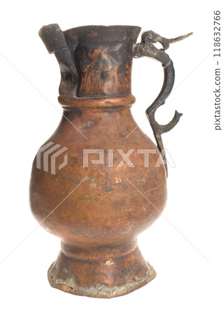 Antique metal jug, pot, jar 118632766