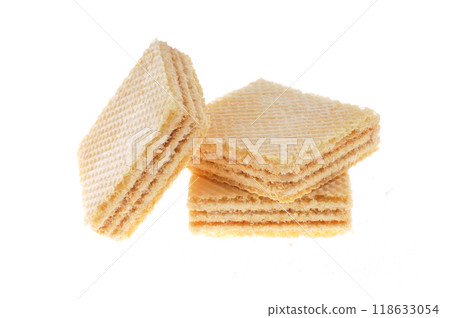 Tasty cookie and cakes isolated on white background Tasty cookie and cakes isolated on white background 118633054