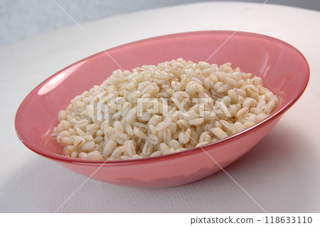 groats in plate on white groats in plate on white 118633110
