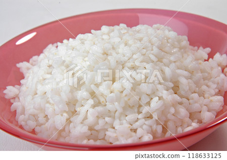 groats in plate on white groats in plate on white 118633125