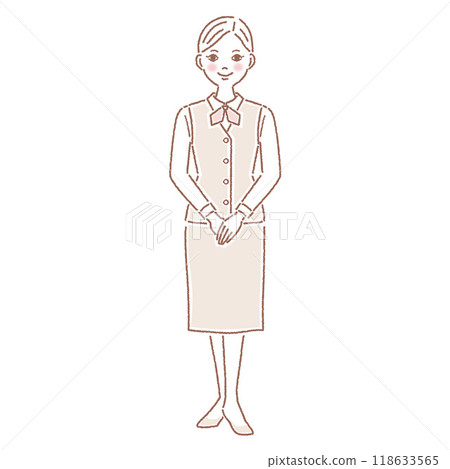 Woman at reception 118633565