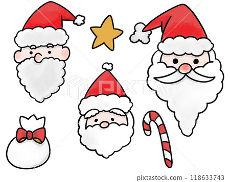 Cute Santa set illustration Cute Santa set illustration 118633743