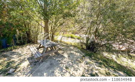 Harmankaya Canyon, Bilecik, Turkey. Harmankaya Canyon is located in Harmankaya Nature Park. Magnificent natural scenery, hills and rocks in which the canyon is located. 118634948