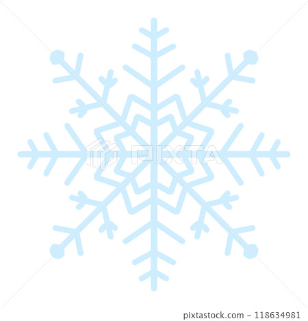 blue snowflake blue snowflake 118634981