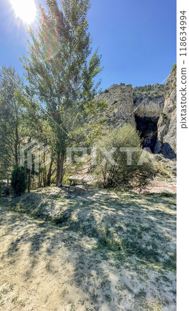 Harmankaya Canyon, Bilecik, Turkey. Harmankaya Canyon is located in Harmankaya Nature Park. Magnificent natural scenery, hills and rocks in which the canyon is located. 118634994