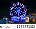 Ferris wheel goes blue for International Day of Sign Languages 118635862