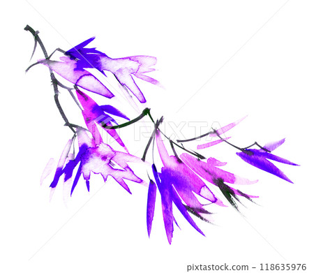 Tree foliage in violet colors Tree foliage in violet colors 118635976