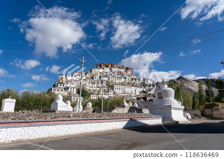 Thiksey Monastery in Ladakh, India Thiksey Monastery in Ladakh, India 118636469