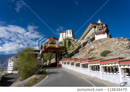 Thiksey Monastery in Ladakh, India Thiksey Monastery in Ladakh, India 118636470