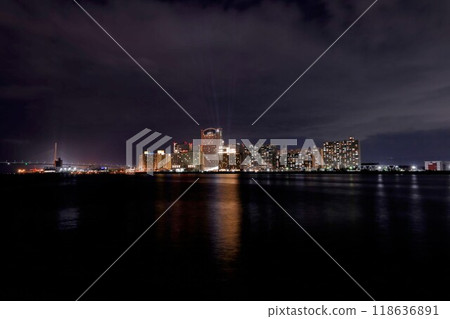 Night view from the Aji River quay Night view from the Aji River quay 118636891