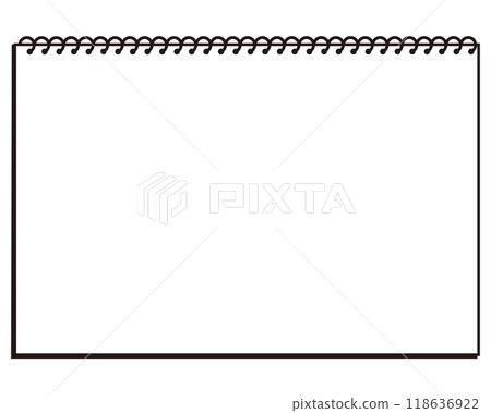 Notepad frame illustration Notepad frame illustration 118636922