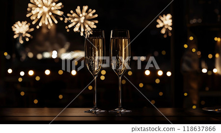 New Year Celebration with Champagne New Year Celebration with Champagne 118637866