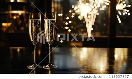 New Year Celebration with Champagne New Year Celebration with Champagne 118637867