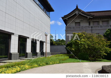 從東京國立博物館看到的東京晴空塔 從東京國立博物館看到的東京晴空塔 118638013