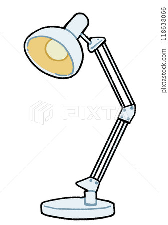 Arm lamp (white) - Stock Illustration [118638066] - PIXTA