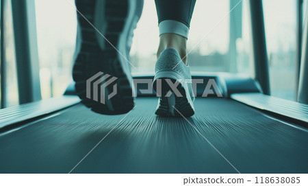 Running on Treadmill 118638085