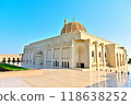 Morning at the Grand Mosque in Muscat, the capital of Oman in the Middle East 118638252