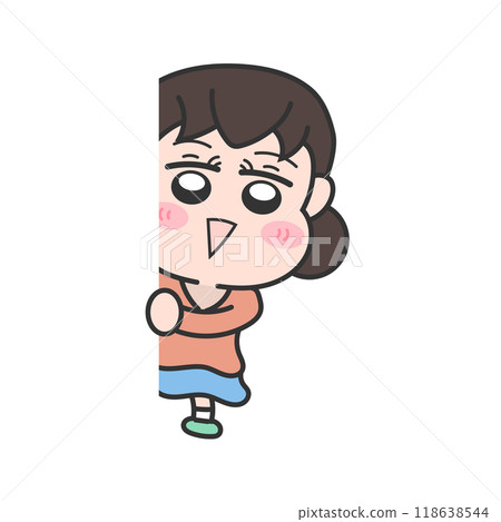 A peeping girl 118638544