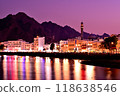 Night view of Muscat, Oman, Middle East 118638546