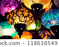 Glass lamps in the souk of Nizwa, Oman, Middle East 118638549