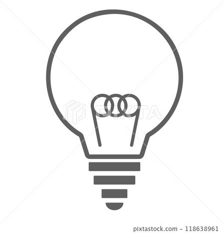 A shining light bulb, inspiration 118638961